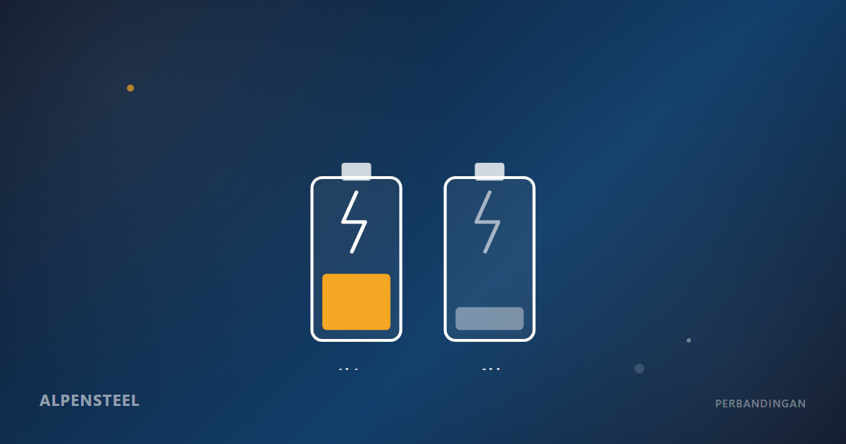 Baterai Lithium vs Aki Basah/AGM untuk PLTS, Mana yang Lebih Sepadan?